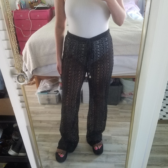 Venus Black mesh beach pant - Picture 9 of 9